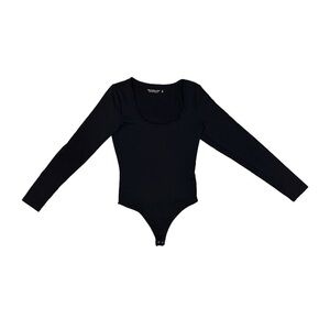 Abercrombie and Fitch Long Sleeve Black Bodysuit Size XS Scoop Neck
